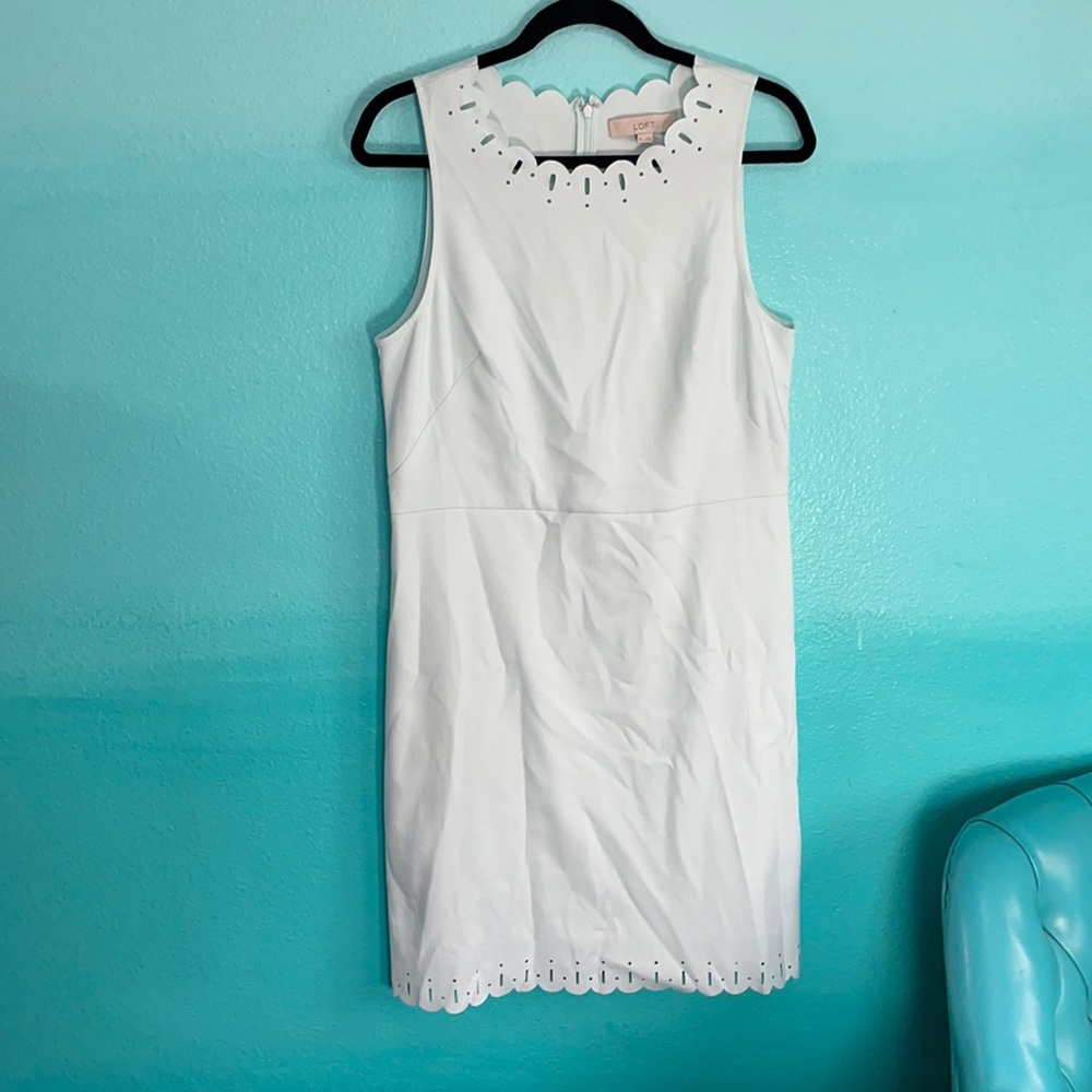 Loft laser cut dress